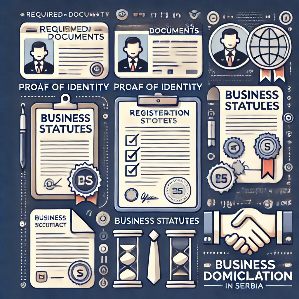 Les documents nécessaires pour la domiciliation en Serbie
