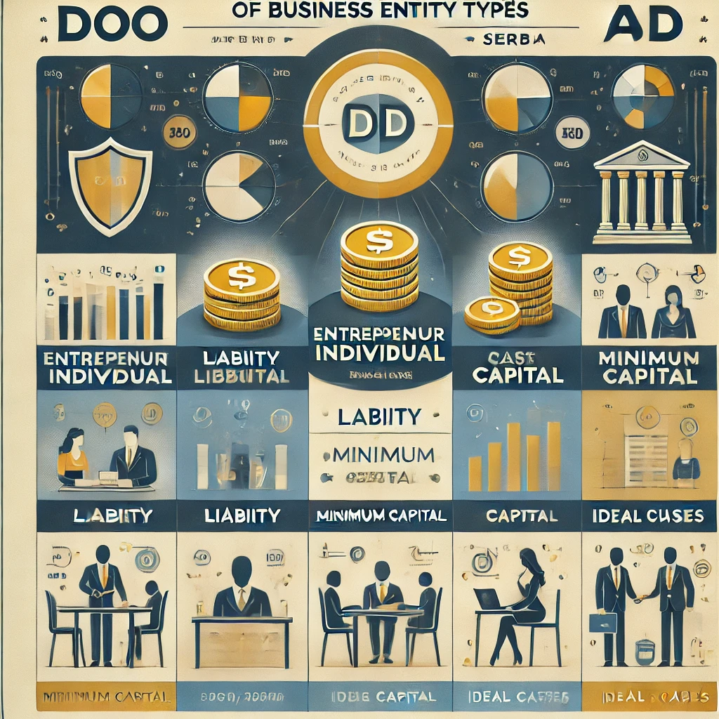 Les types d’entreprises reconnues en Serbie : Quel choix faire ?