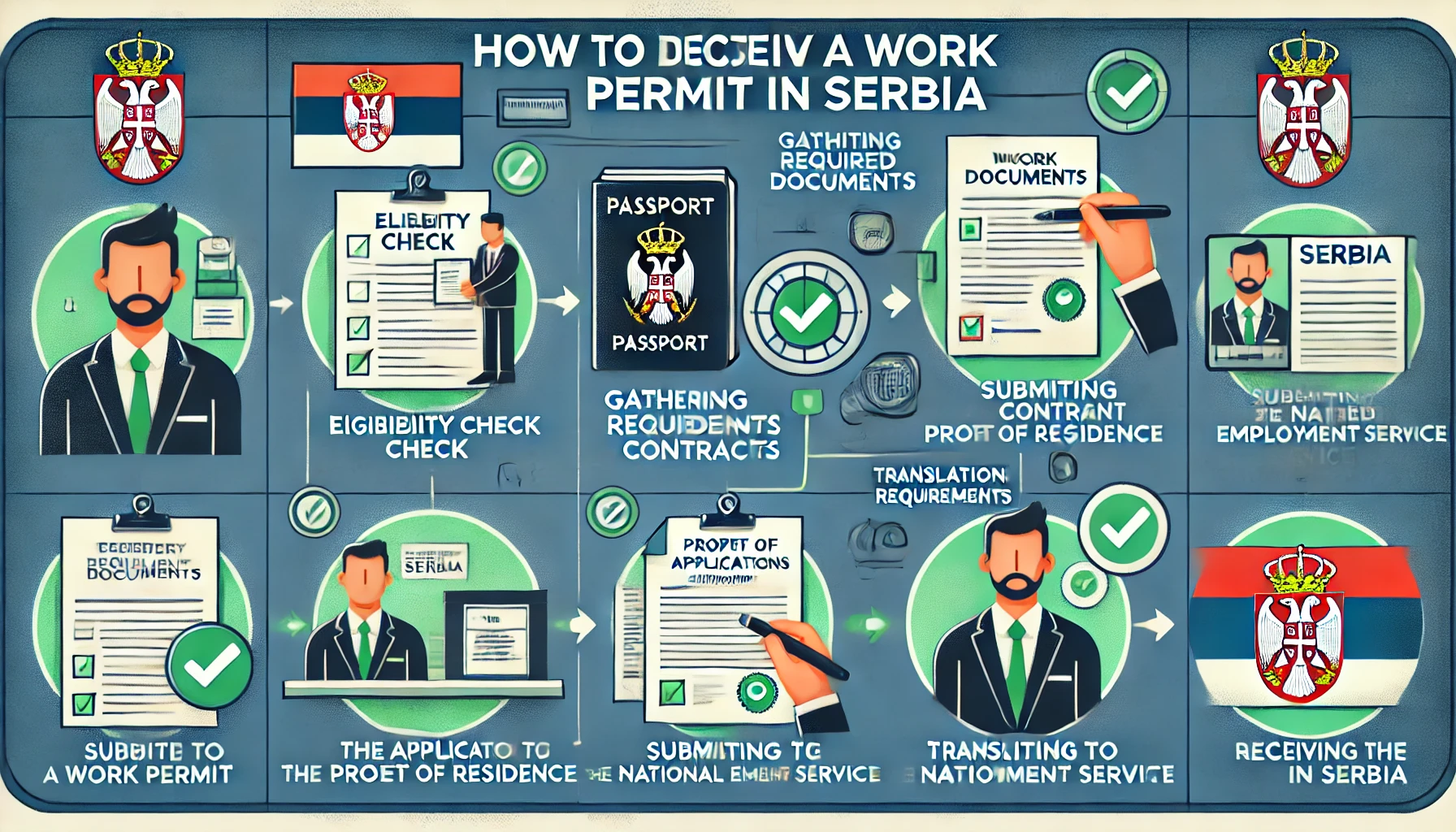 Les démarches pour obtenir un permis de travail en Serbie